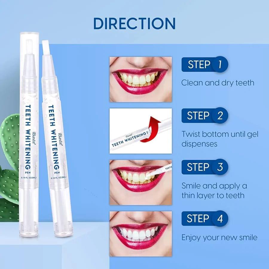 Instant teeth whitening pen